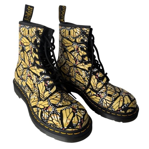 NEW Doc Dr. Martens 1460 Butterfly Print Lace Up Boots US 6 EU 37 UK 4 - Picture 2 of 7